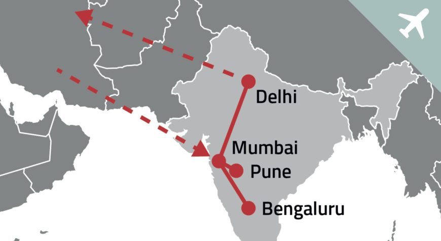 Triagonal traveling to India where we will design wayfinding for the new Navi Mumbai Airport
