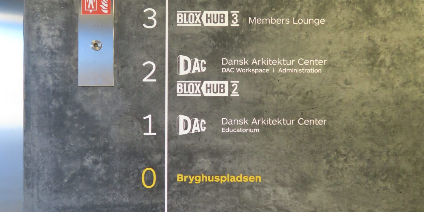 Wayfinding design for BLOX in Copenhagen
