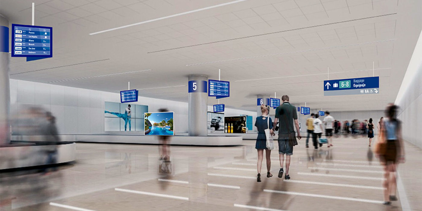 Baggage reclaim in Cancun Airport
