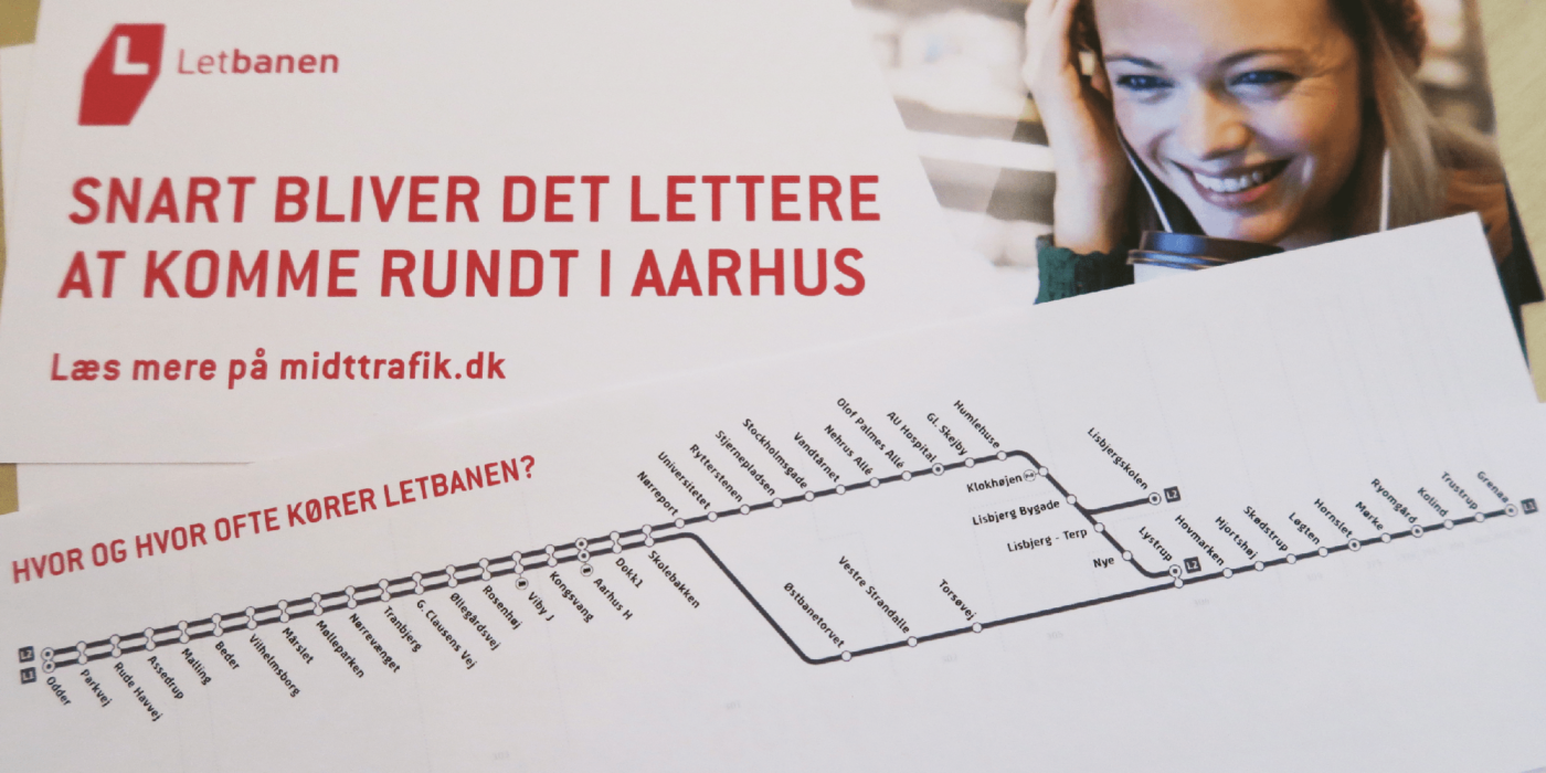 Collage of pictures for Aarhus light rail