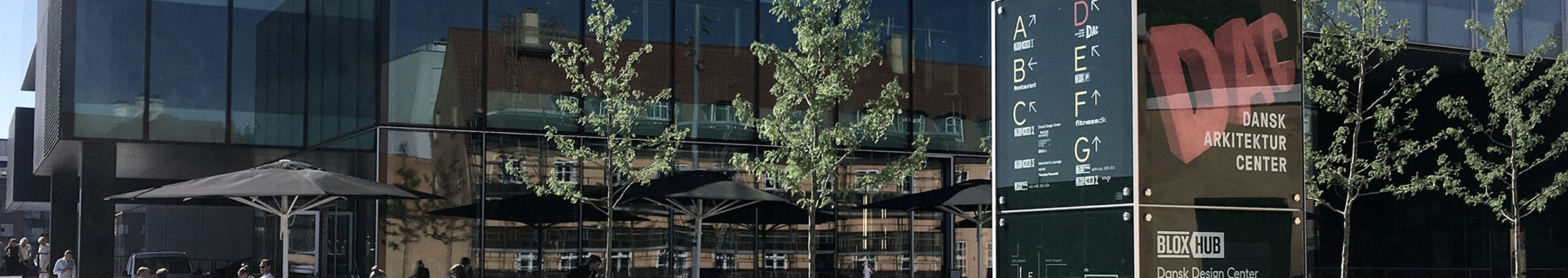Triagonal's bespoke exterior wayfinding design for BLOX in Copenhagen